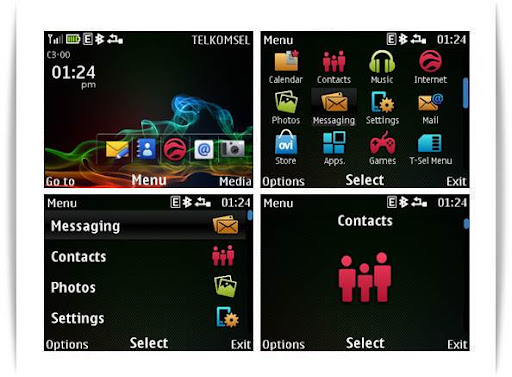 Osx theme for Nokia C3-00 X2-01 Asha 302